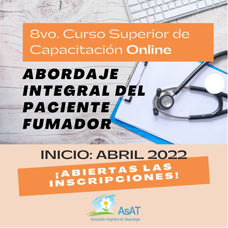 Curso Superior de Capacitacion Online «Abordaje Integral del Paciente Fumador»