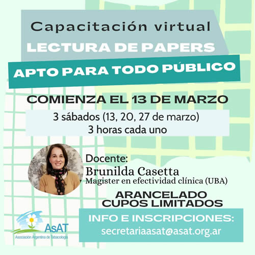 Capacitación Online “Lectura de papers. Apto para todo público”
