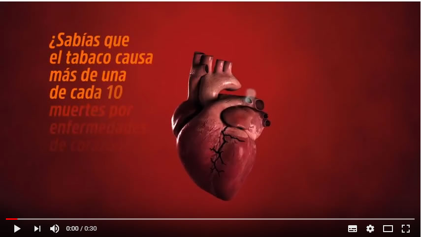 31 de Mayo : Dia Mundial del Tabaco : Lema de la OMS 2018 : Tabaco y Enfermedades Cardiovasculares