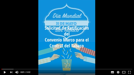 AsAT por la Ratificación del Convenio Marco para el Control de Tabaco